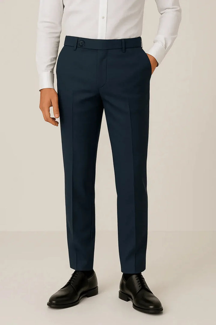 Classic Navy Dress Pant - muzaym