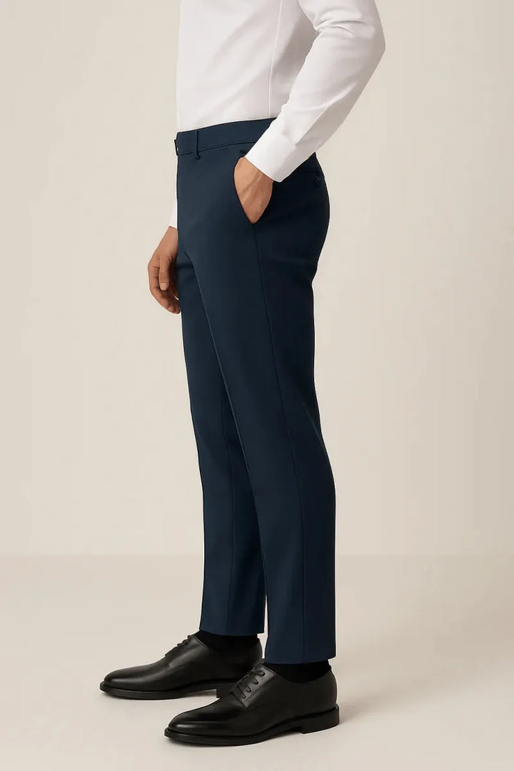 Classic Navy Dress Pant - muzaym