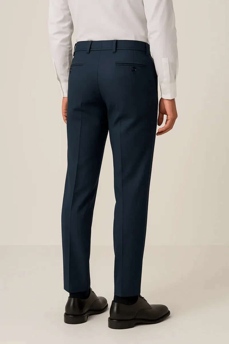 Classic Navy Dress Pant - muzaym