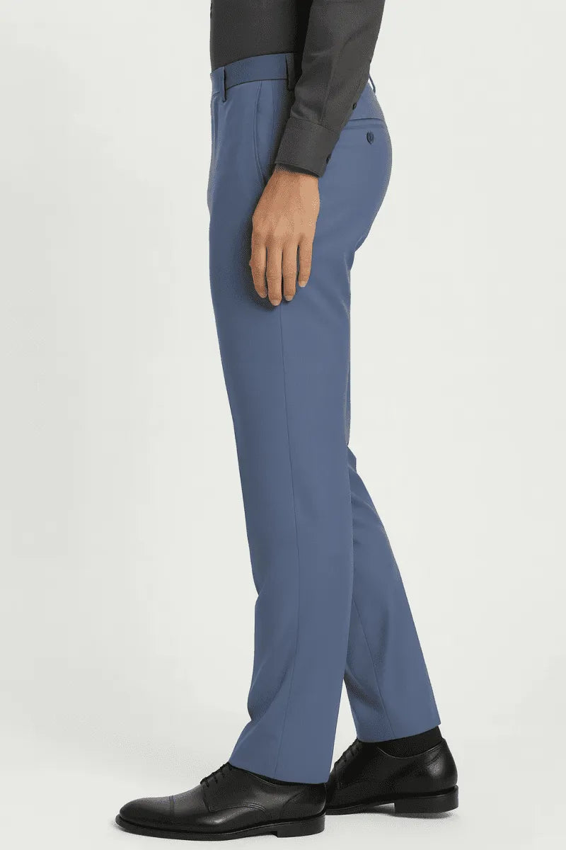 Cornflower Blue Dress Pant - muzaym