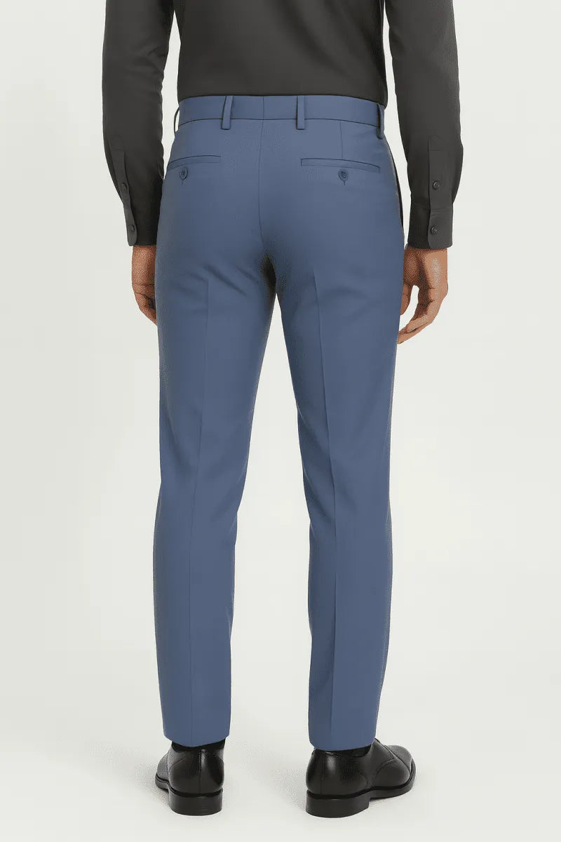 Cornflower Blue Dress Pant - muzaym