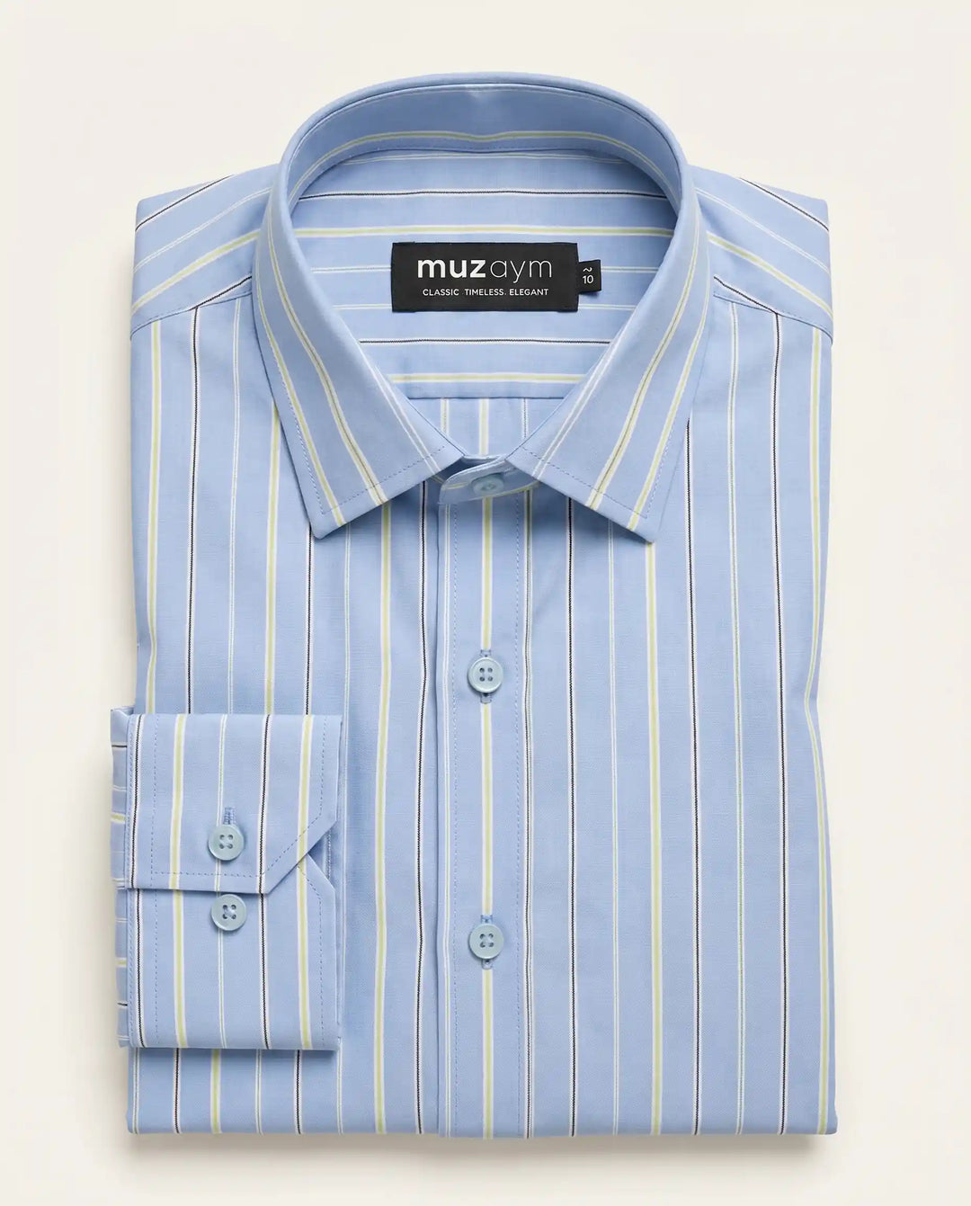 Oxford Frost Stripe Formal Shirt — muzaym