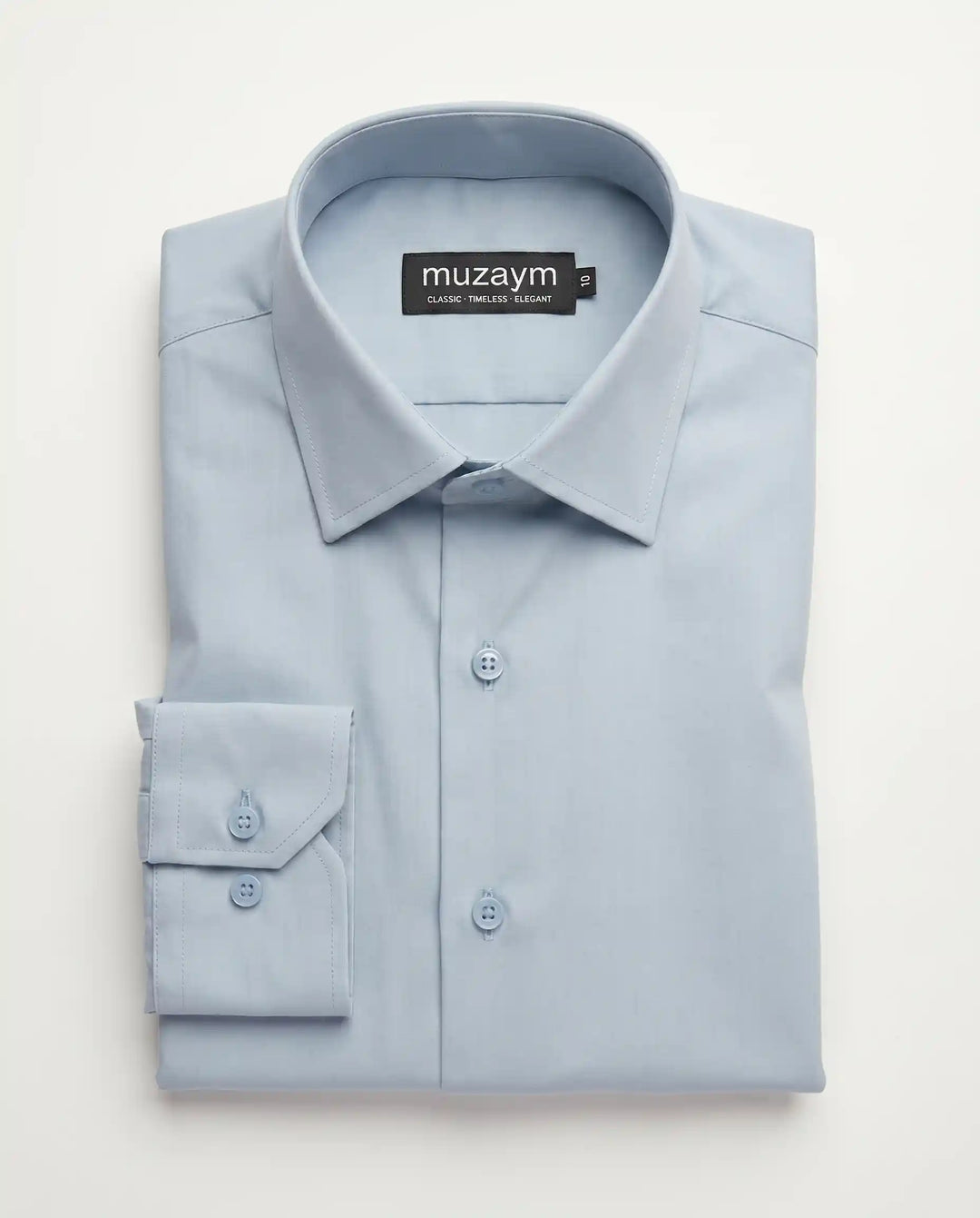 Powder Blue Formal Shirt — muzaym