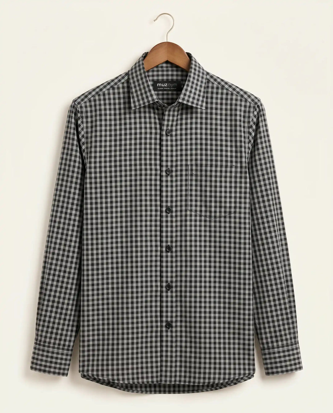 Midnight Micro Check Shirt