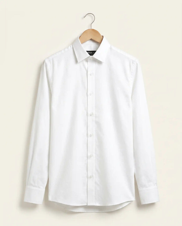 Oxford White - Diamond Cut Shirt