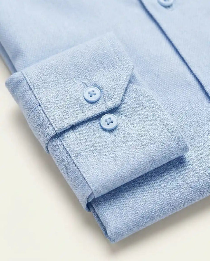 Sky Blue Shirt - Dobby Pattern