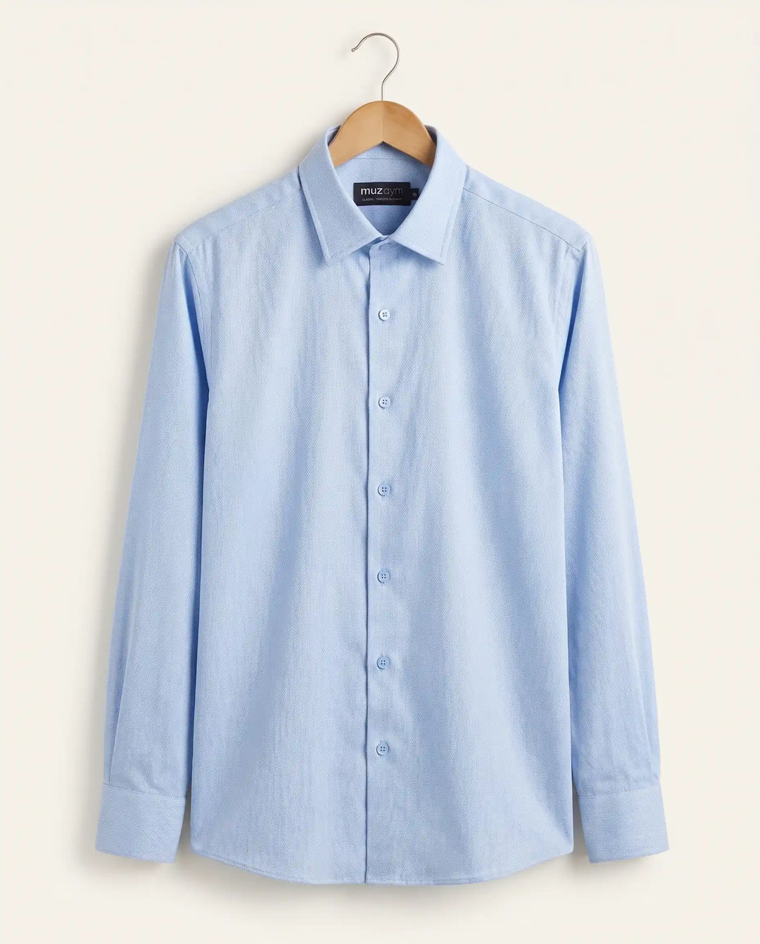 Sky Blue Shirt - Dobby Pattern
