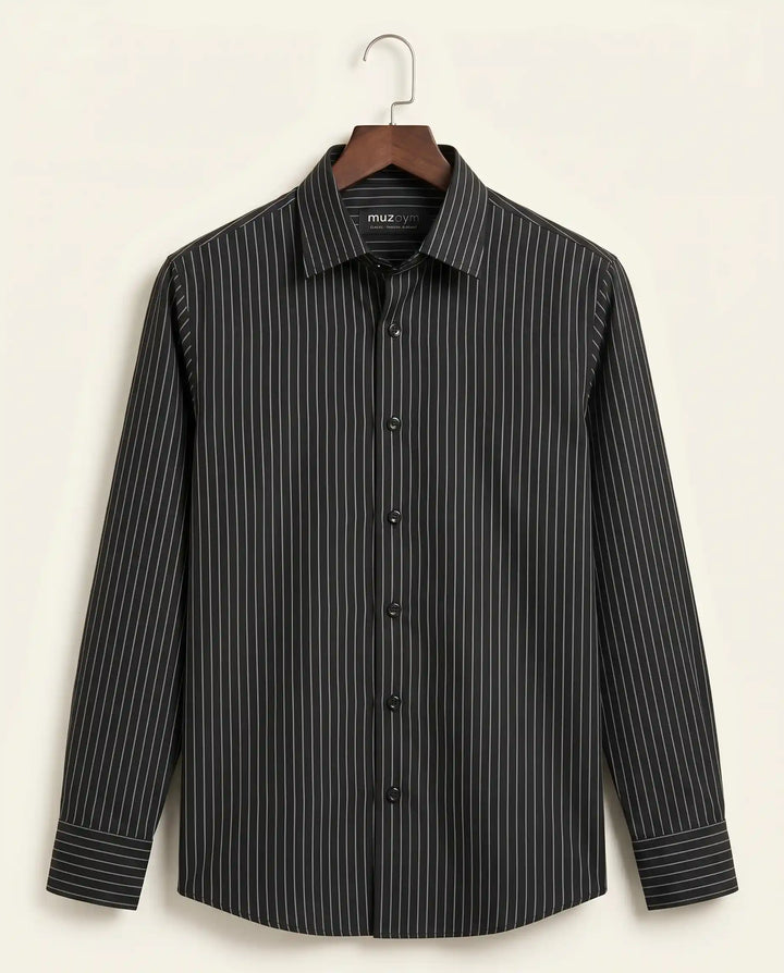 Classic Black Stripe Shirt