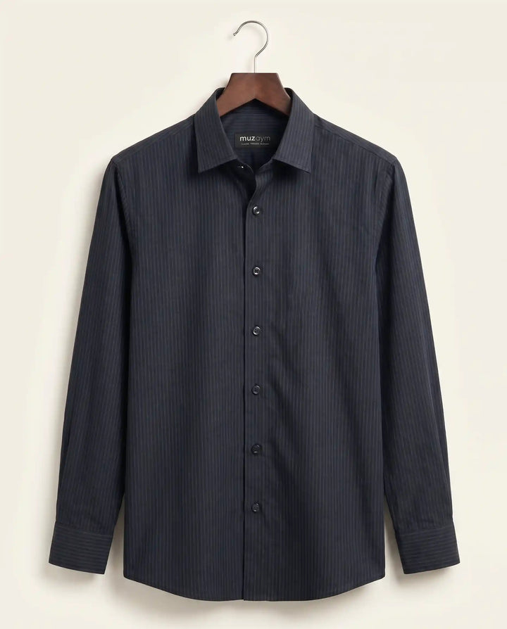 Navy Shadow Line Shirt