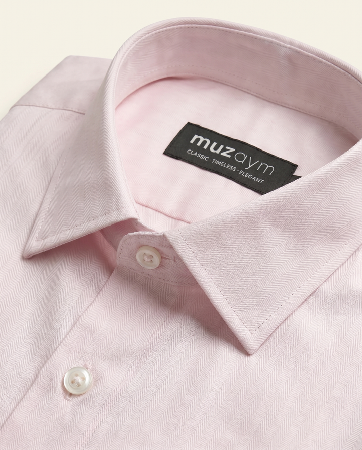 Blush Pink Herringbone