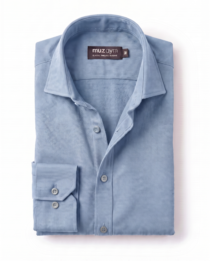 Sky Blue - Linen Casual Shirt