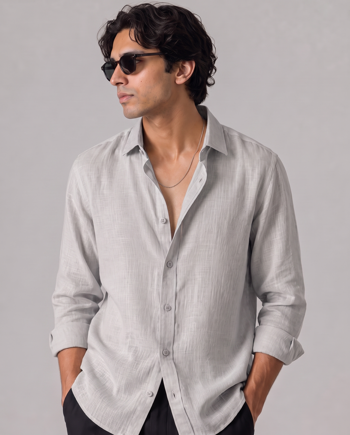Silver Ash - Linen Casual Shirt