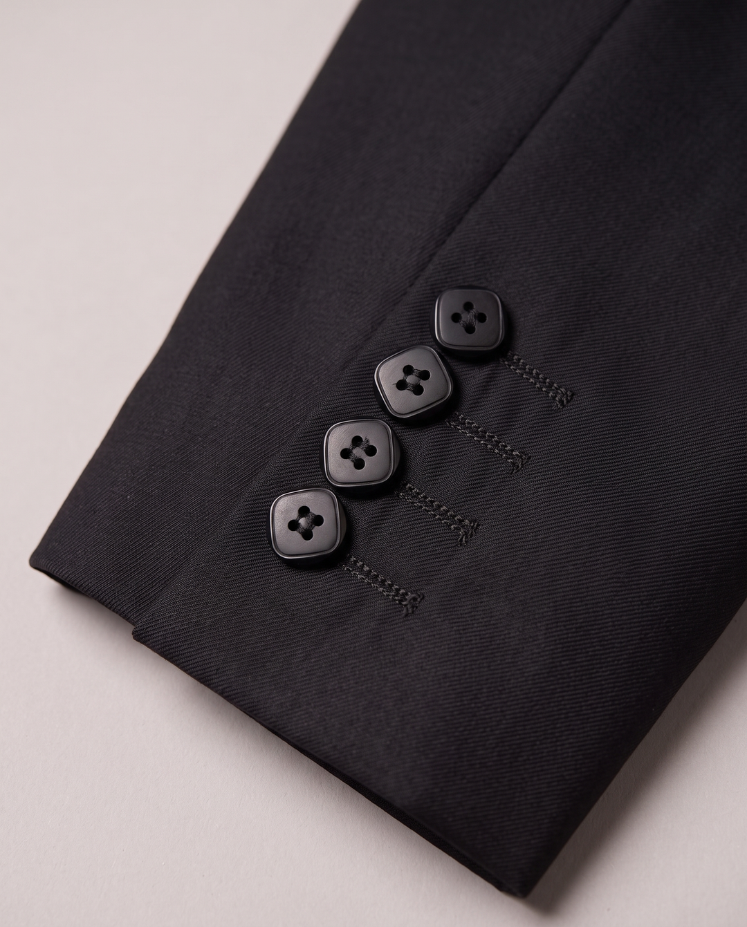 Midnight Black Double-Breasted Suit