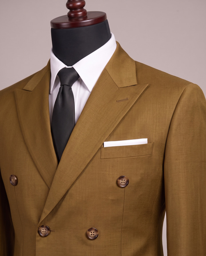 Antique Mustard Double-Breasted Suit