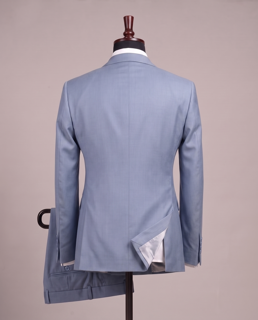 Ice Blue Double-Breasted Suit