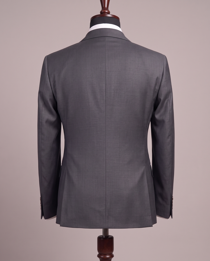 Graphite Charcoal Double-Breasted Suit