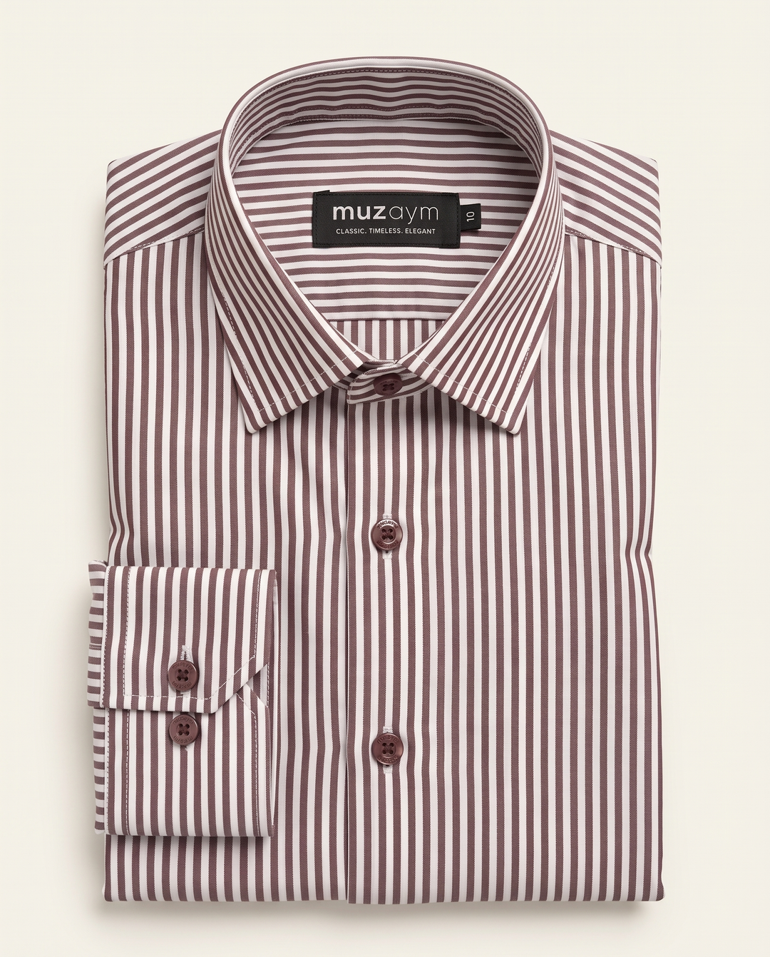 Burgundy Heritage Stripe Shirt