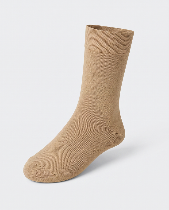 Sand Beige Long Socks