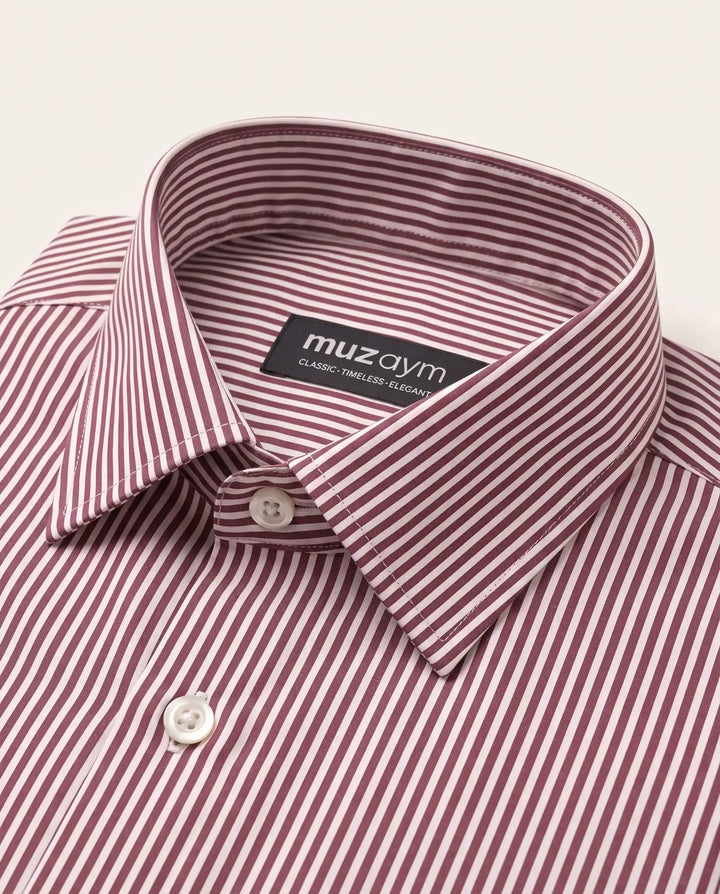 Burgundy Wine Stripe Shirt