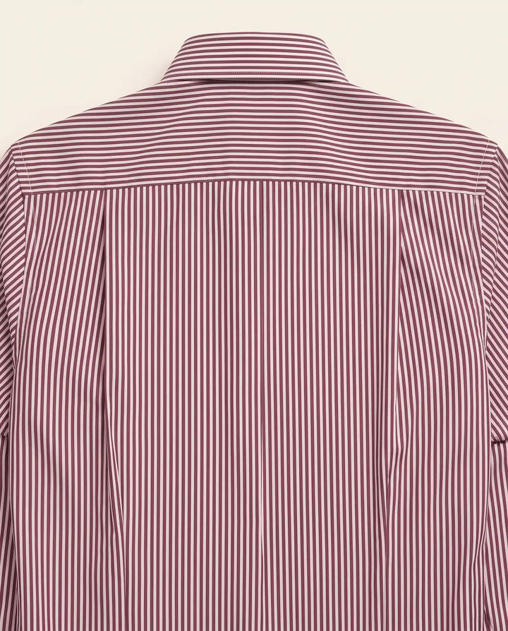 Burgundy Wine Stripe Shirt