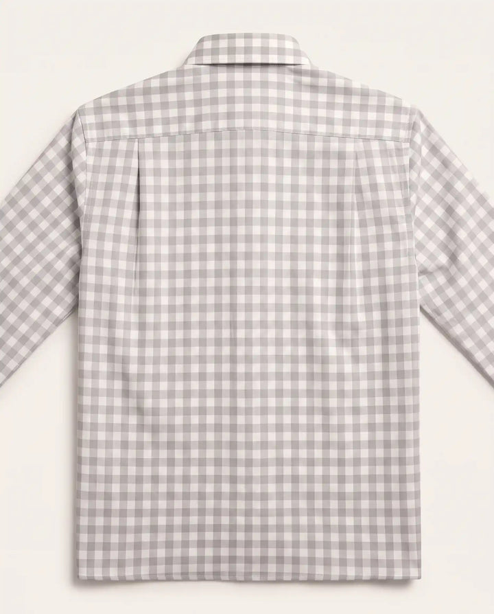 Cloud Grey Check Shirt