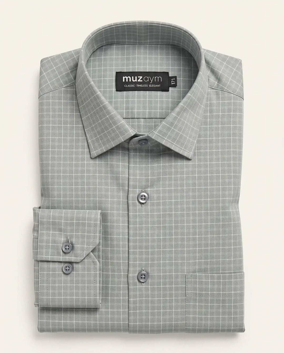 Grey Sage Check Shirt