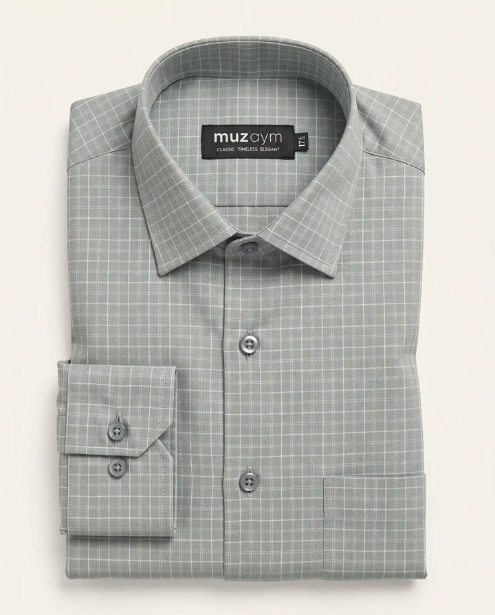 Grey Sage Check Shirt