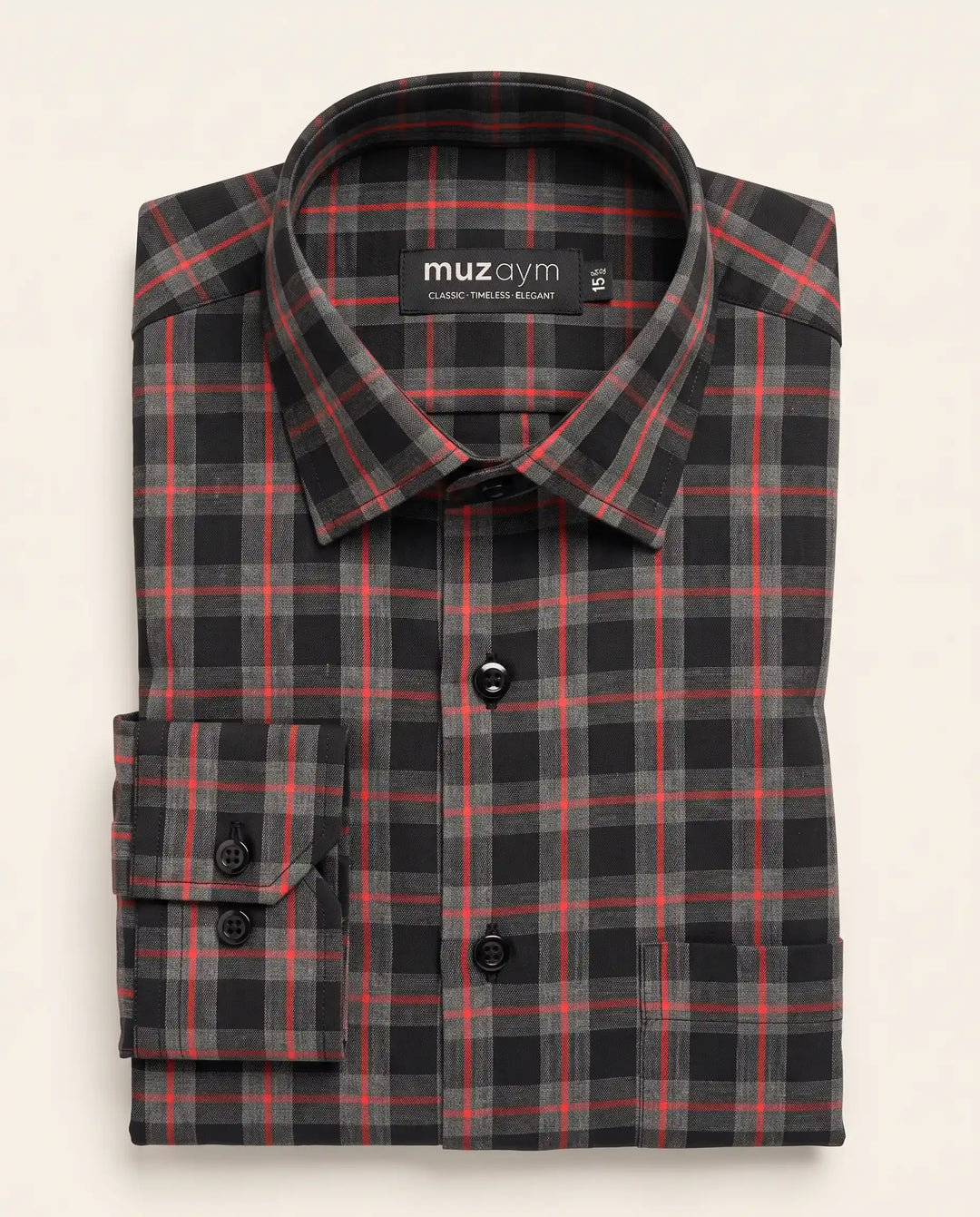 Scarlet Grid Shirt
