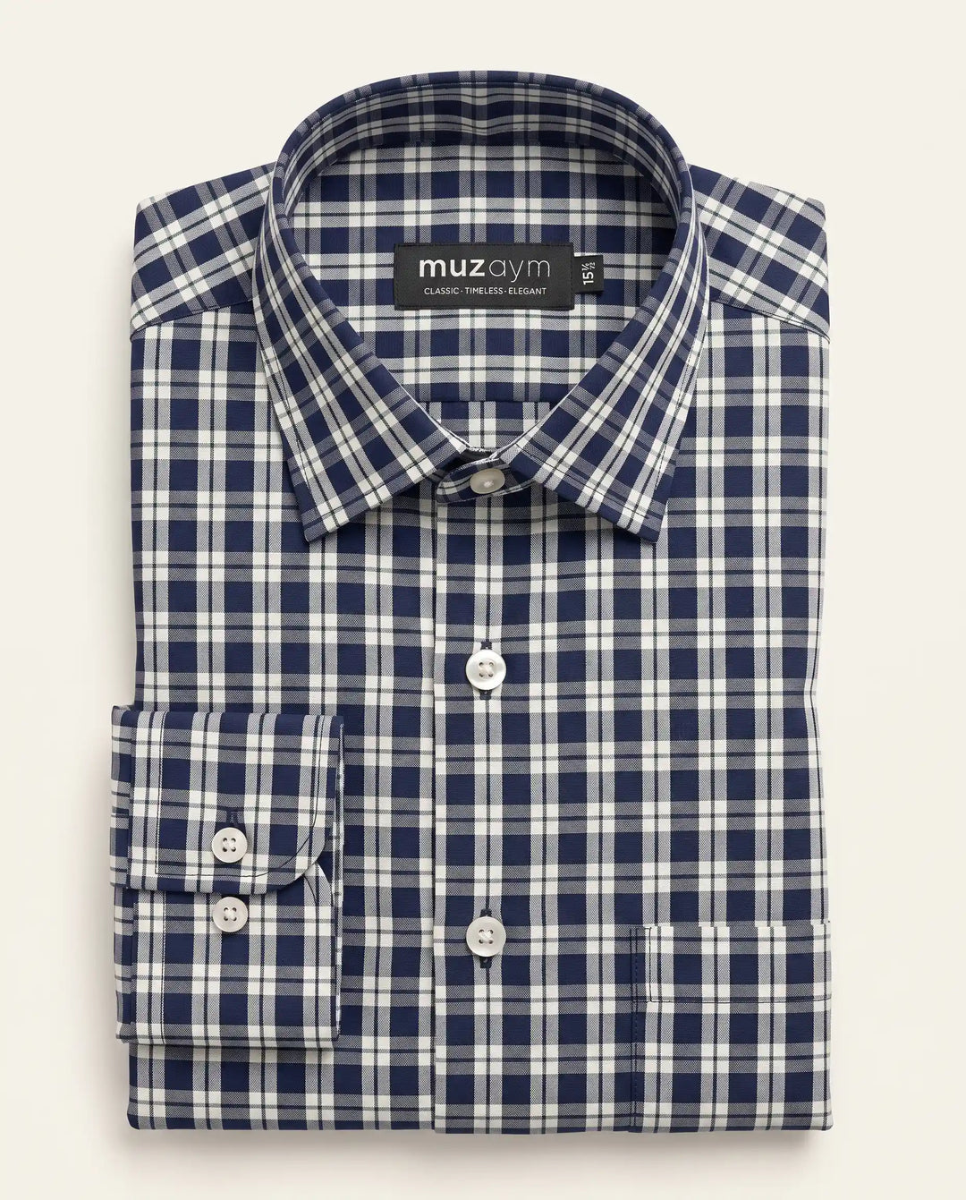 Navy Heritage Check Shirt