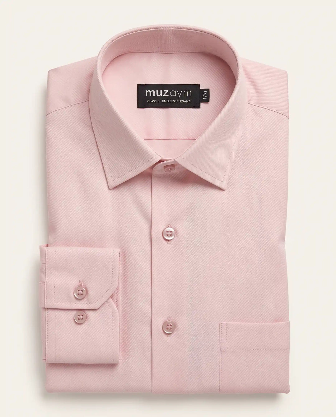 Blush Pink Twill Shirt