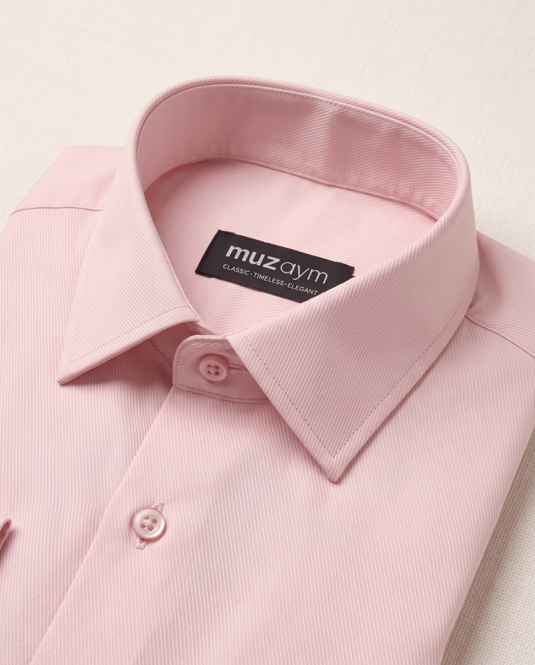 Blush Pink Twill Shirt