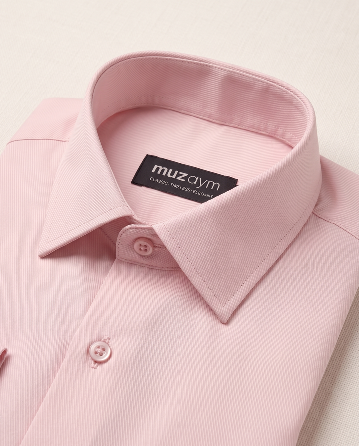 Blush Pink Twill Shirt