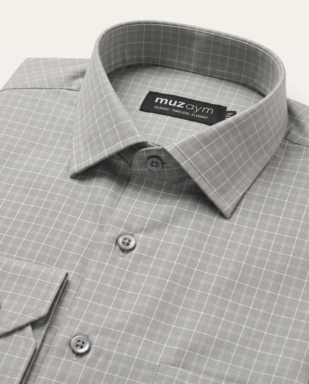 Grey Sage Check Shirt