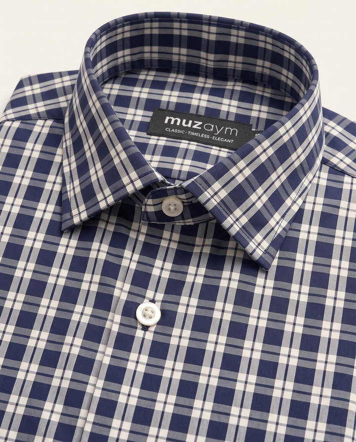 Navy Heritage Check Shirt