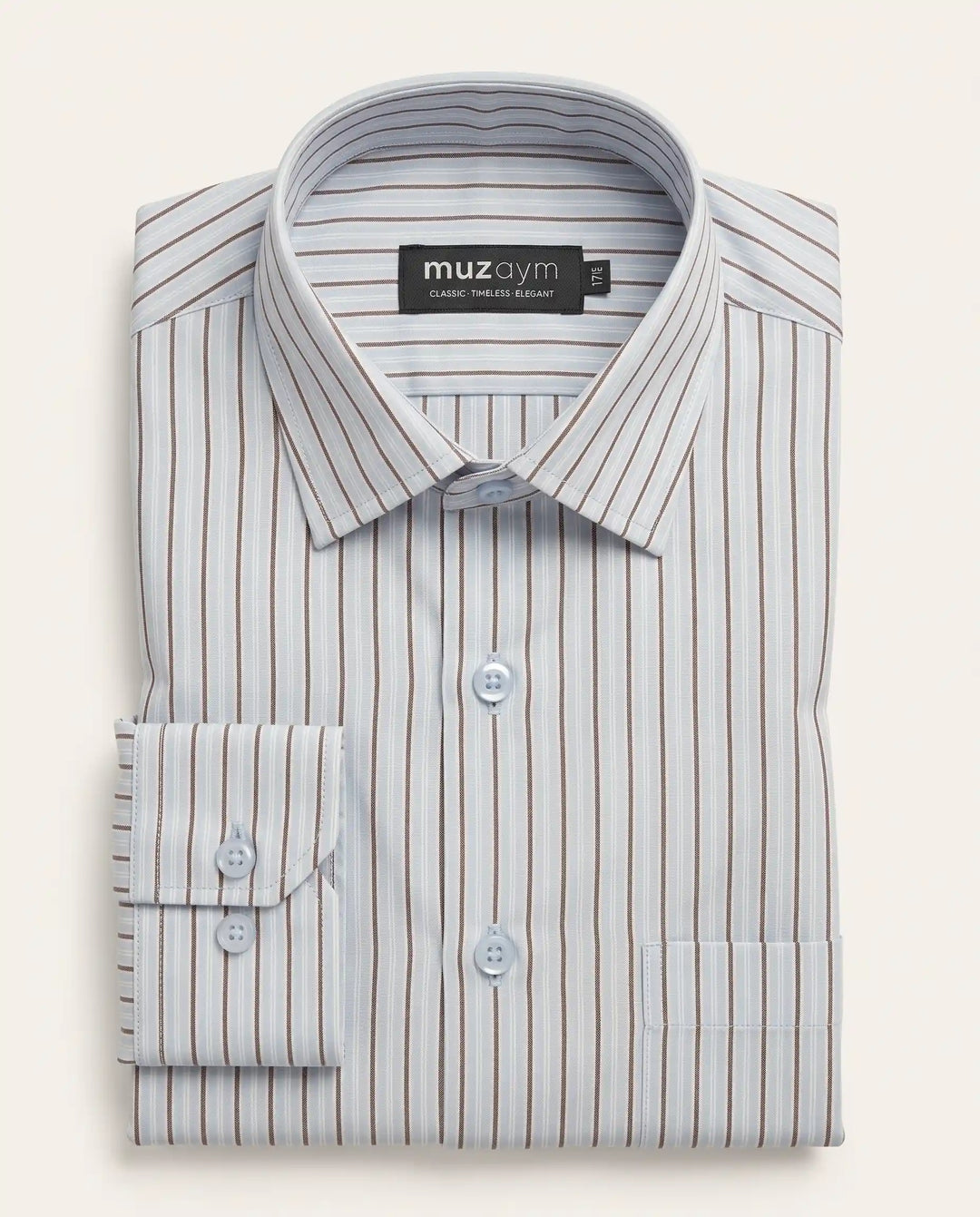 Frost Taupe Stripe Shirt