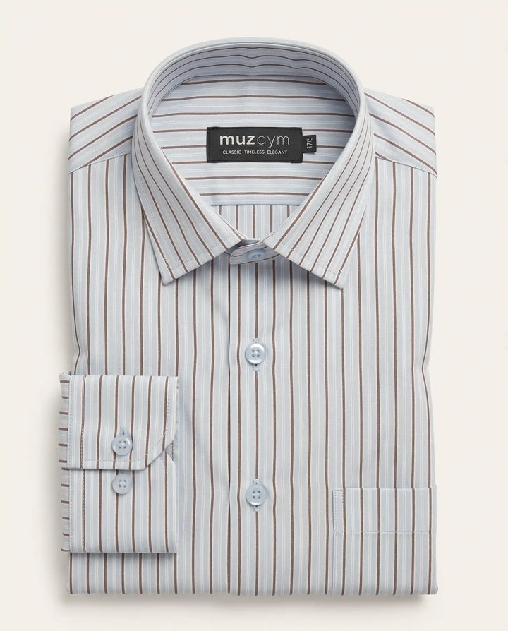 Frost Taupe Stripe Shirt