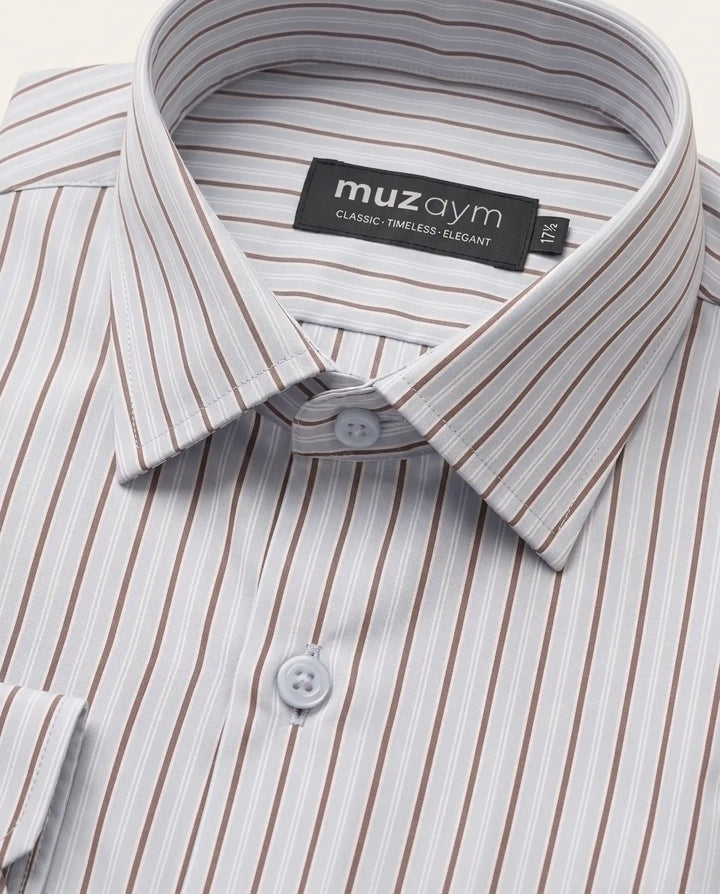 Frost Taupe Stripe Shirt