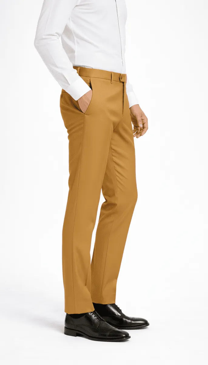 Imperial Mustard Dress Pant - muzaym