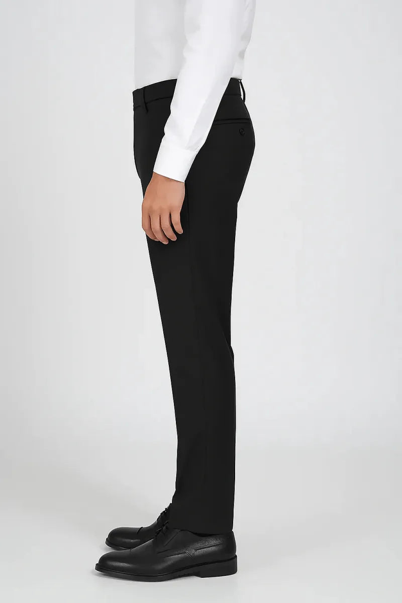 Jet Black Dress Pant - muzaym