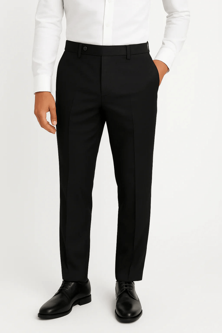 Jet Black Dress Pant - muzaym
