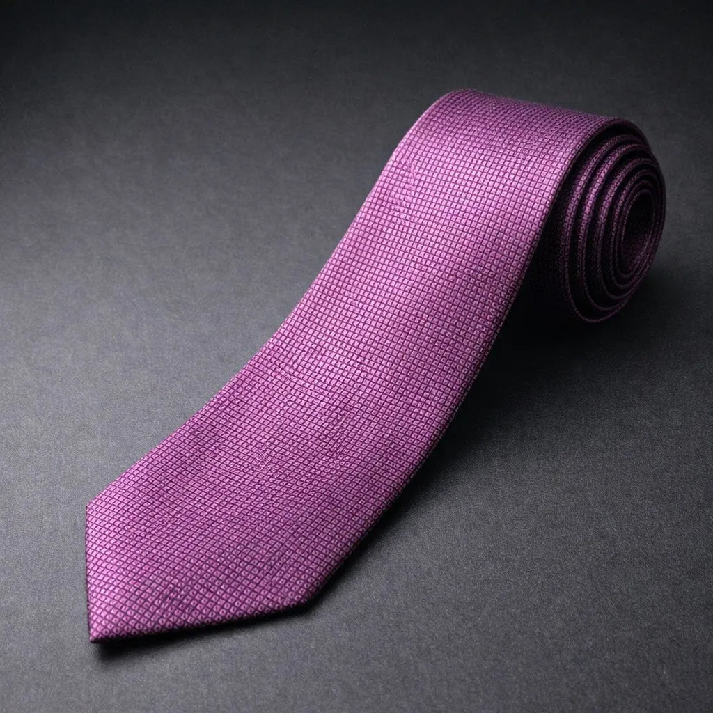 Microfiber Tie - Purple - muzaym