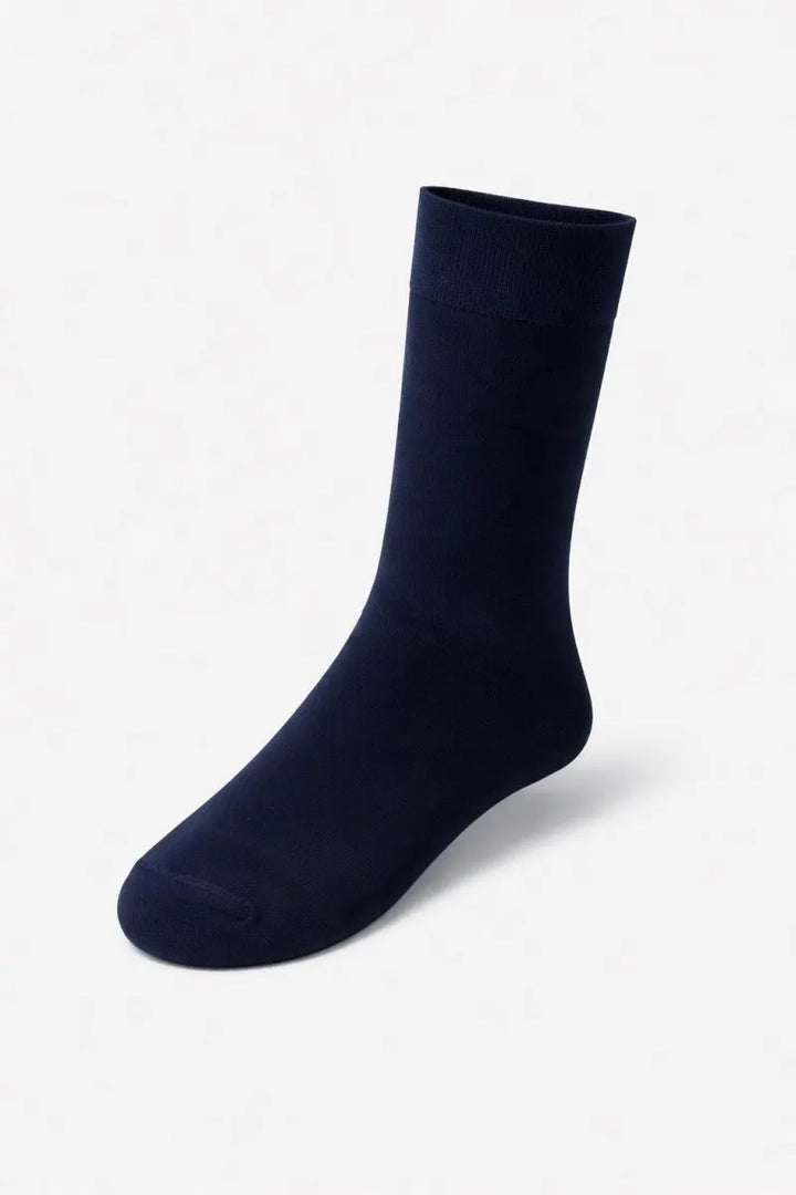 Navy Blue Long Socks - muzaym