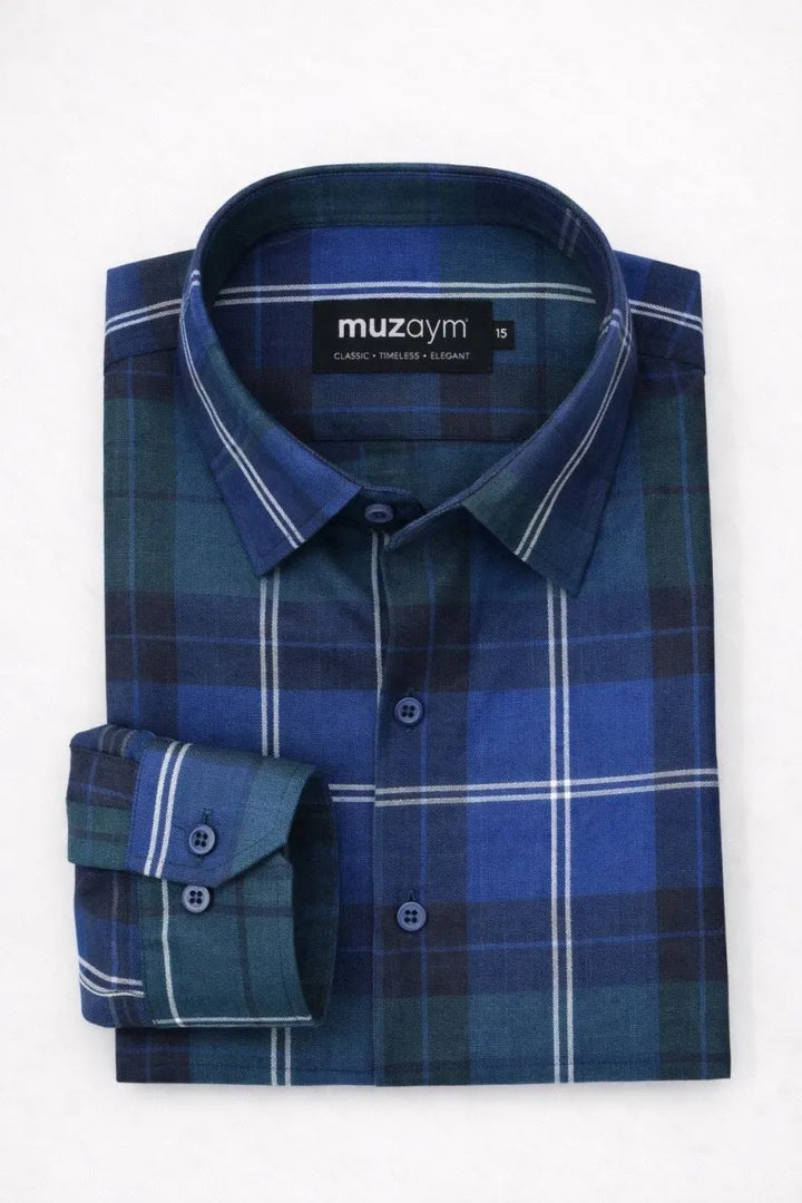 Navy Highland Check - muzaym