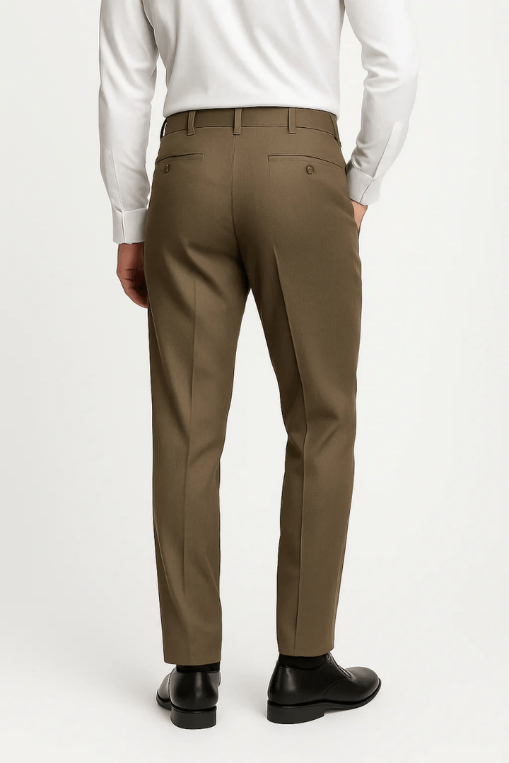Olive Brown Dress Pant - muzaym