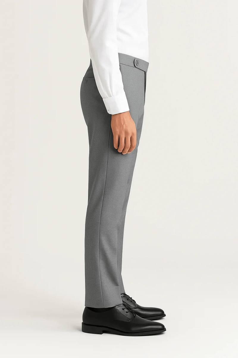 Silver - Gray Dress Pant - muzaym