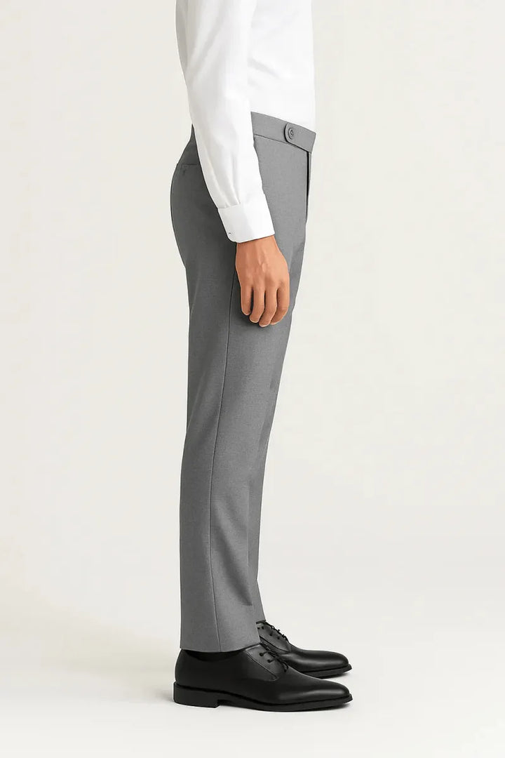 Silver - Gray Dress Pant - muzaym