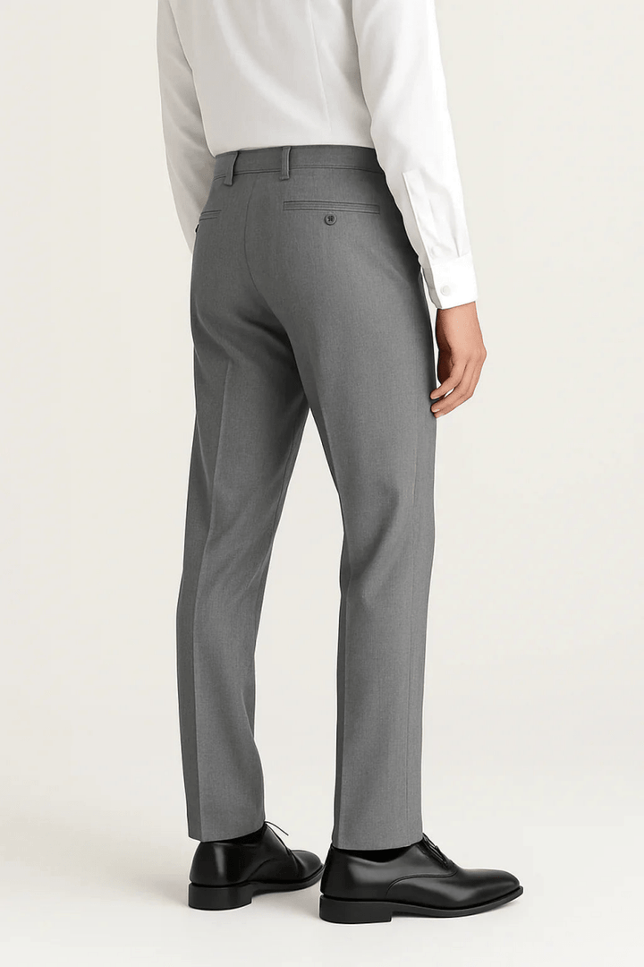 Silver - Gray Dress Pant - muzaym