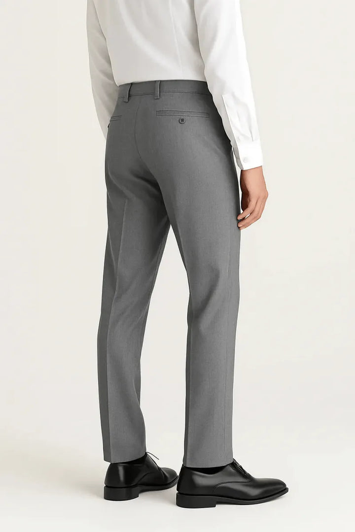 Silver - Gray Dress Pant - muzaym