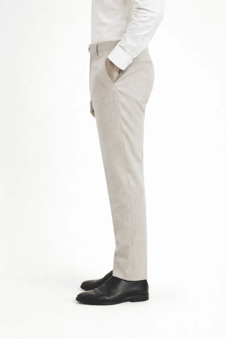 Stone Beige Dress Pant - muzaym