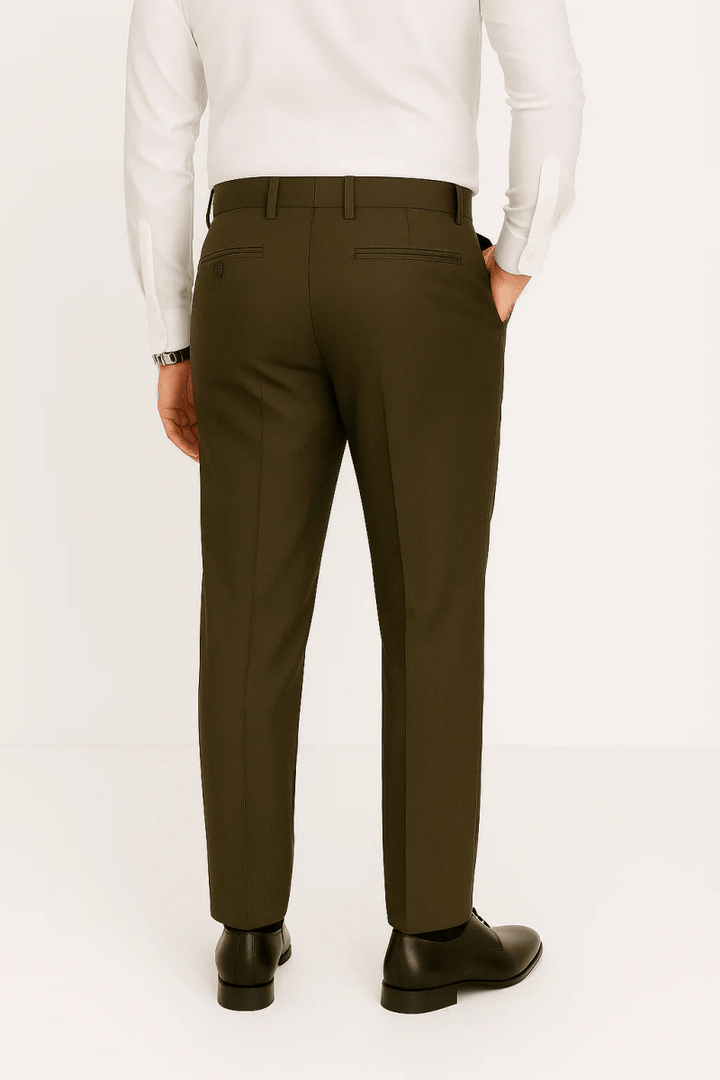 Umber Olive Dress Pant - muzaym